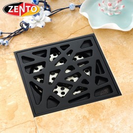 Thoát sàn chống mùi Black series Zento ZT523 (100x100mm)